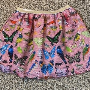 Kelzuki X H&M Pink and Blue Sequin Bubble Mini Skirt